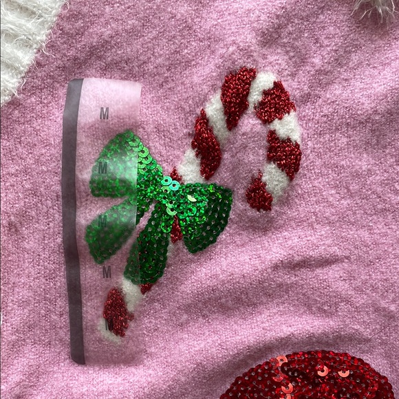 NEW Target 33 Degrees Pink Santa Print Christmas Festive Cardigan Sweater - Picture 10 of 16